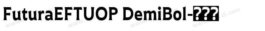 FuturaEFTUOP DemiBol字体转换